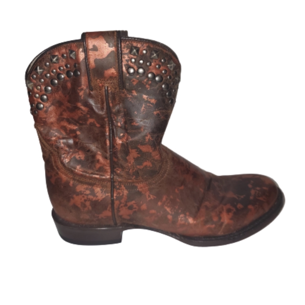 Stetson Studded Cowboy Boots Western Boots 6 - Picture 6 of 10